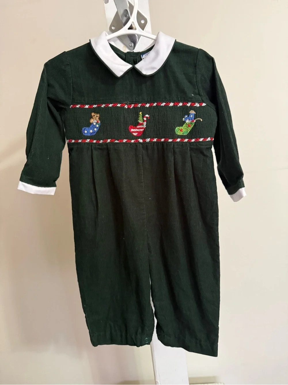 Carriage Boutiques Smocked Christmas Romper